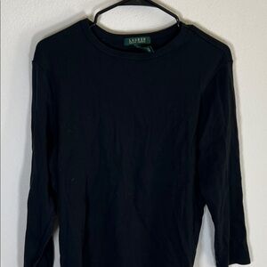 Ralph Lauren Black Long Sleeve Top Size 1X